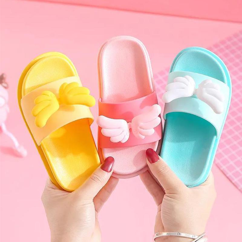 Slippers Baby Kids Girls Boys Home Slippers Cute  Non-slip Floor Family Flip Flops Summer Beach Shoes