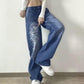 Y2K Low Rise Staright Cargo Jeans Wrap Belt Retro Denim Pants Ruched Drawstring Women Denim Trousers Street Indie Aesthetic Jean