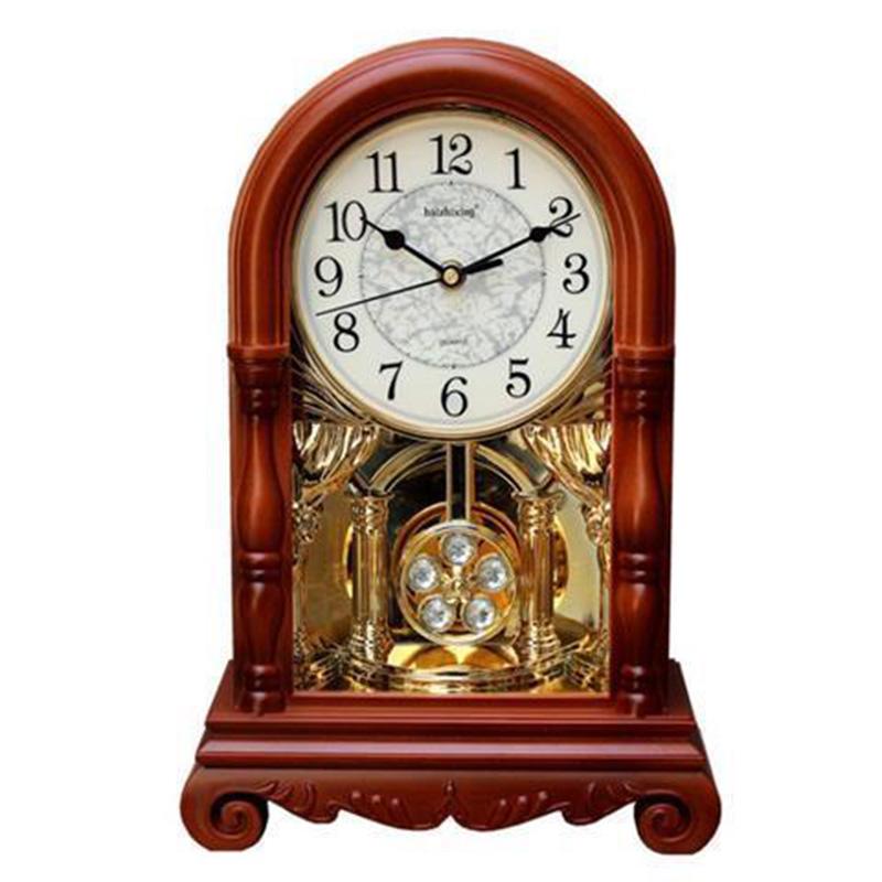 Table Clocks Pendulums Living Room Retro Silent Clocks Chinese Old-fashioned Pendulum Clocks Large Timekeeping European-style Clocks