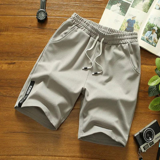 Men's Outer Wear Running Quick-drying Five-point Pants Solid Color Comfortable All-match Casual Summer Cool Loose Large Size Sports Shorts