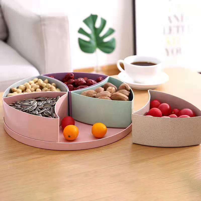 Creative Multi-frame Fruit Plate Dried Fruit Candy Box Home Fruit Tray Living Room Coffee Table Net Red Snacks