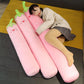 Fruit Long Strip Sleeping Pillow Removable Washable Cylindrical Plush Sleeping Pillow Boys and Girls Bed Office Pillow Sleeping Leg Pillow