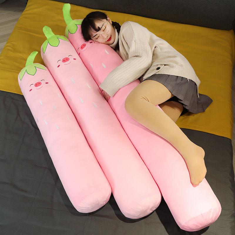 Fruit Long Strip Sleeping Pillow Removable Washable Cylindrical Plush Sleeping Pillow Boys and Girls Bed Office Pillow Sleeping Leg Pillow