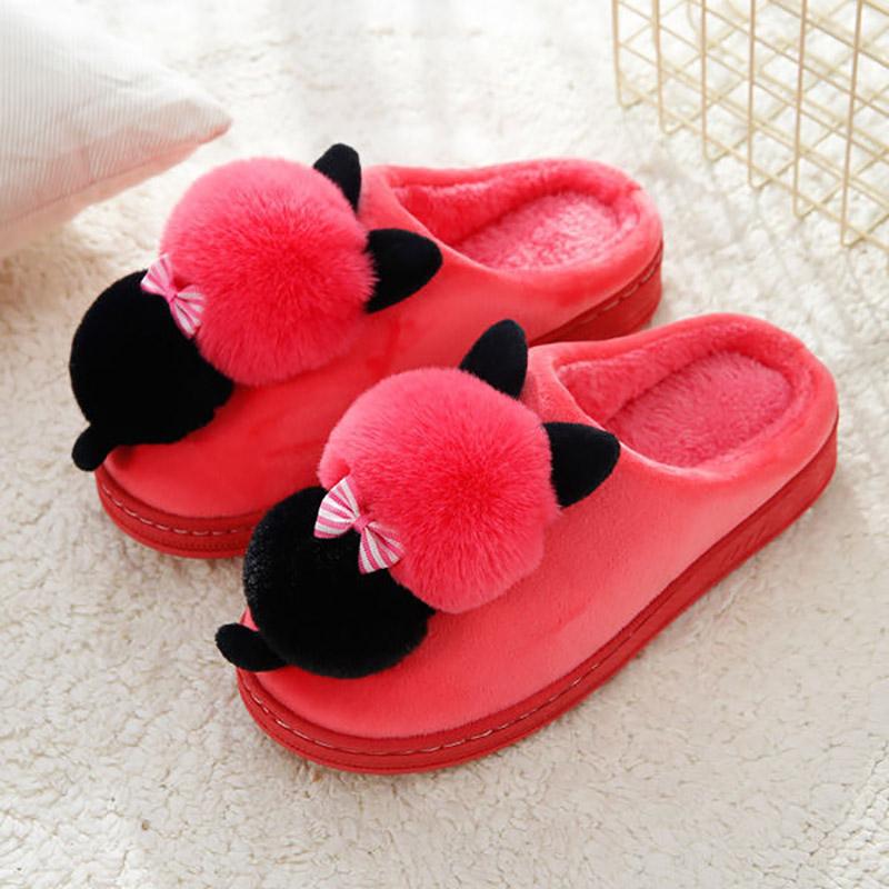 Indoor Casual Cotton Slippers Men's and Women's Slippers Keep Warm and Comfortable In Autumn and Winter