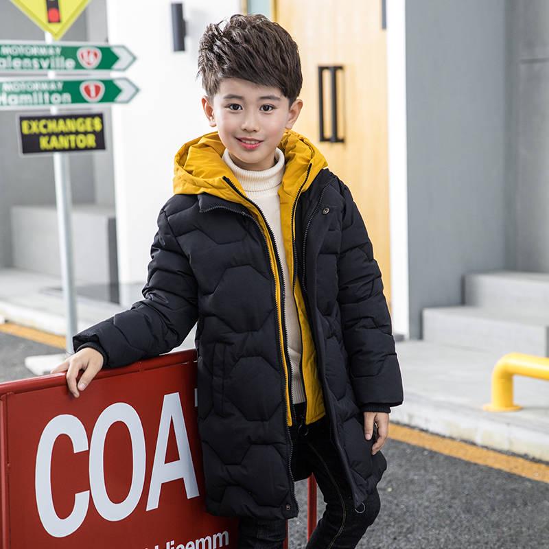 Jacket for Boy Winter Coat Kids Warm Thick Cotton Children Outerwear Teenage Boys Warm Parkas