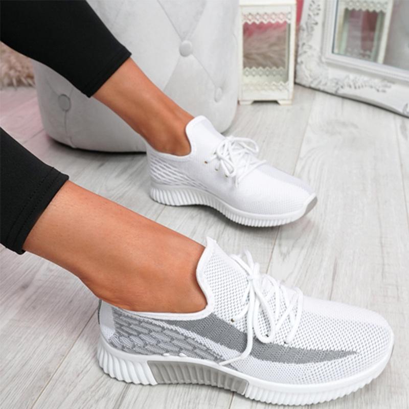 Women Mix Color Sneakers Women's Casual Vulcanized Fashion Flats Ladies Mesh Comfortable Female Shoes