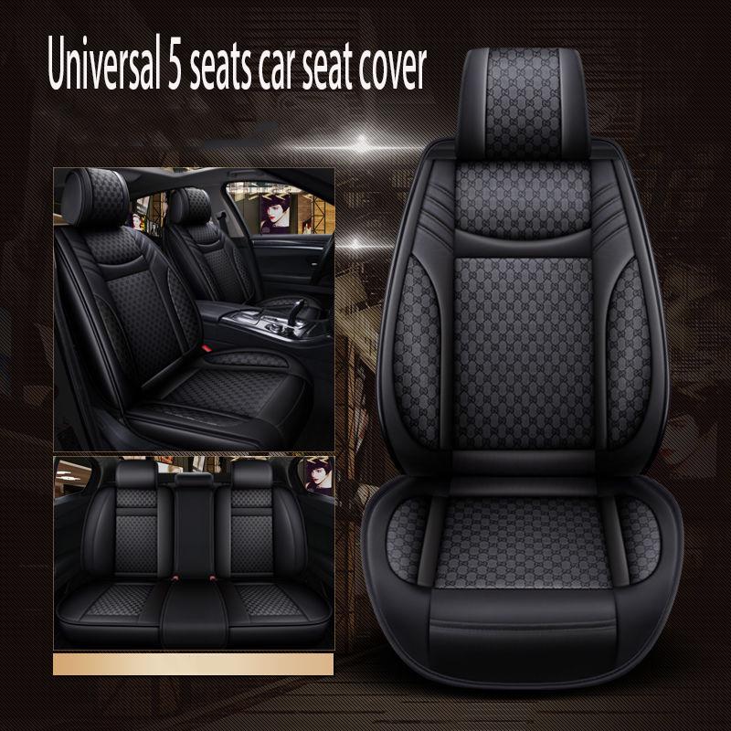 5 seats Universal Car seat cover Waterproof Car Seat Cover Universal 5 set Auto Seat Cushion Leather