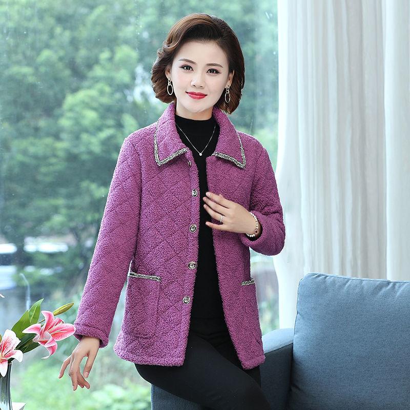 2021 Cotton-padded Jacket Women's Winter Plus Velvet Thickening Imitation Lamb Hair Short Grain Velvet Loose Woolen Coat