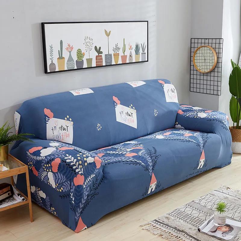 1/2/3/4 Seaters Flowers Sofa Covers Elastic Stretch Settee Couch Slipcover Protector Home Decor