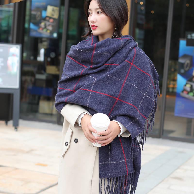 Scarves Winter Women Cashmere Scarf Women Wool Scarves Long Shawl Wrap Blanket