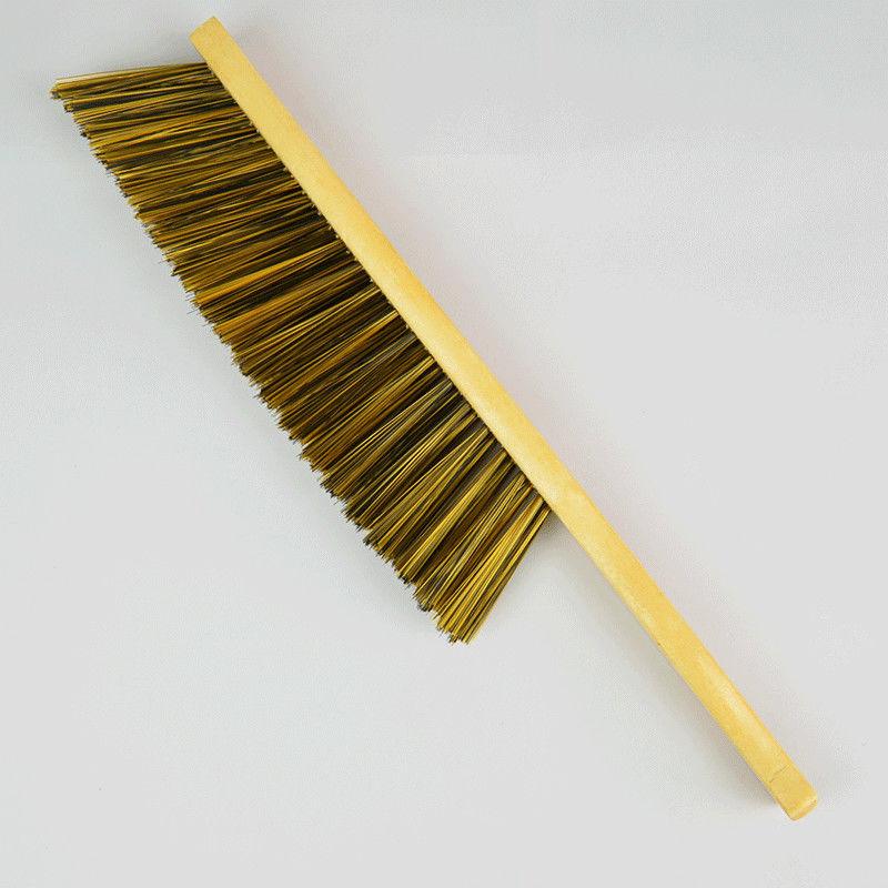 Solid Wood Hand Brush Household Cleaning Anti-static Broom Brown Bristles Mane Dusting Sofa Bed Clothes Brush Natural Sweep