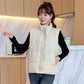 Women Winter Warm Cotton Padded Puffer Vests Sleeveless Parkas Jacket