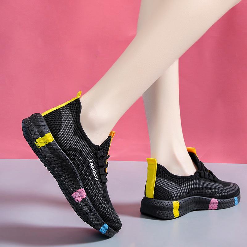 Women's Casual Clearance Shoes Spring and Autumn Breathable Soft Sole Sports Shoes Shoes Korean Fashion Non-slip Shoes