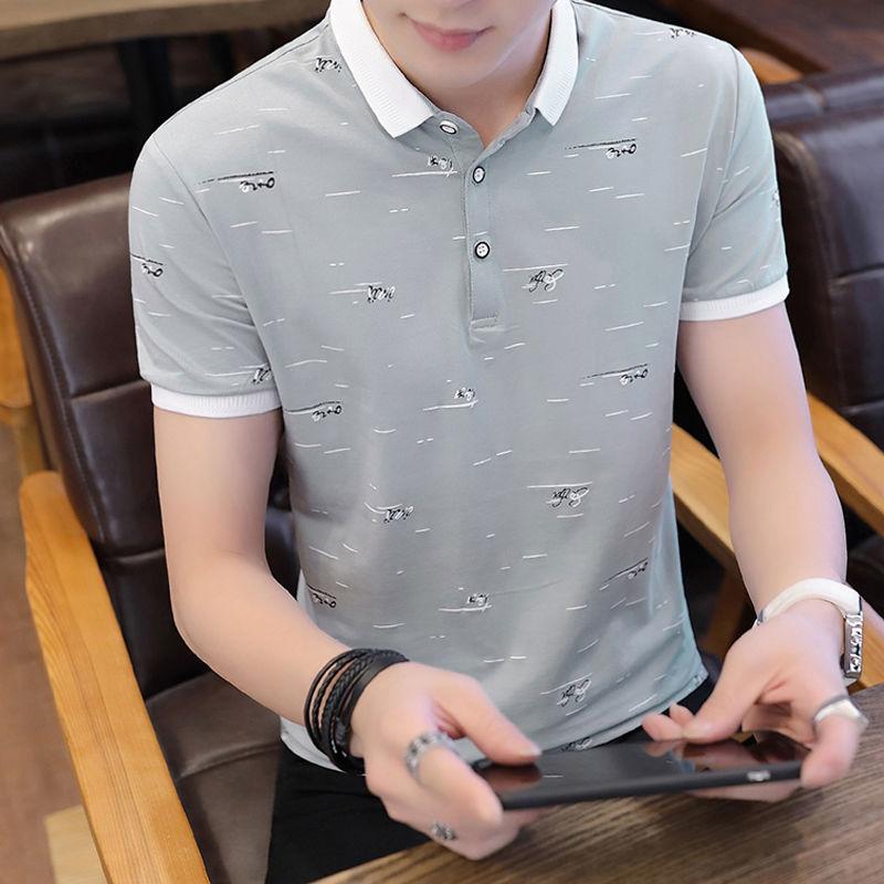 Men's POLO Shirt Summer Short-sleeved T-shirt Pure Cotton Loose Casual Business Trend Compassionate Shirt