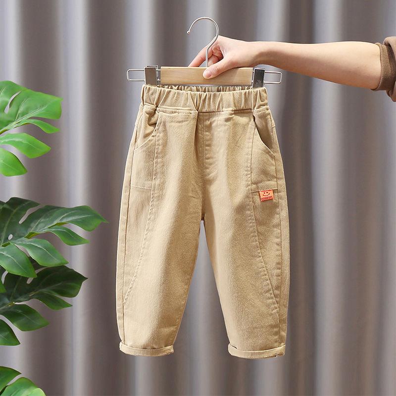 Boys' Trousers Spring and Autumn Casual Pants Loose Solid Color Trousers Sports Pants Korean Style Trousers