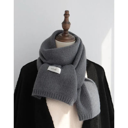 Winter Korean Solid Color Scarf Imitation Cashmere Scarf Wild Couple Scarf