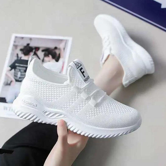 Women's Plus Size Sneakers Versatile Soft Sole Running Sports Shoes Travel Breathable Mesh Casual Shoes