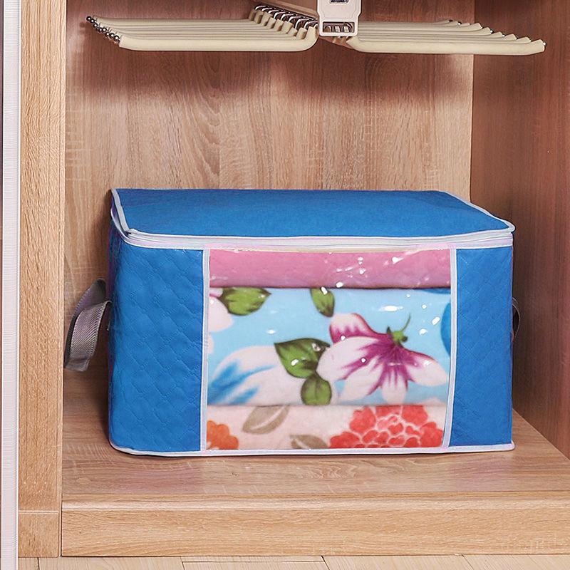 Clothes Storage Bag with Zipper Space Saving Lightweight Waterproof Large Capacity Dustproof Storage Box for Clothes