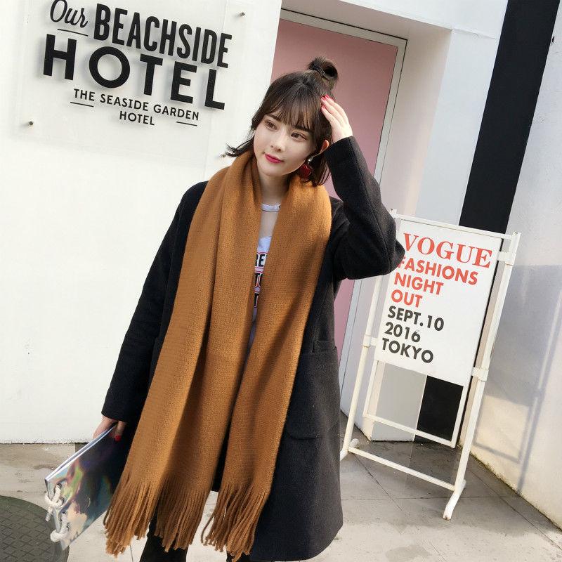 Shawl scarf Long section scarf Birthday present Winter warm scarf Christmas gift Woman Trend Wild