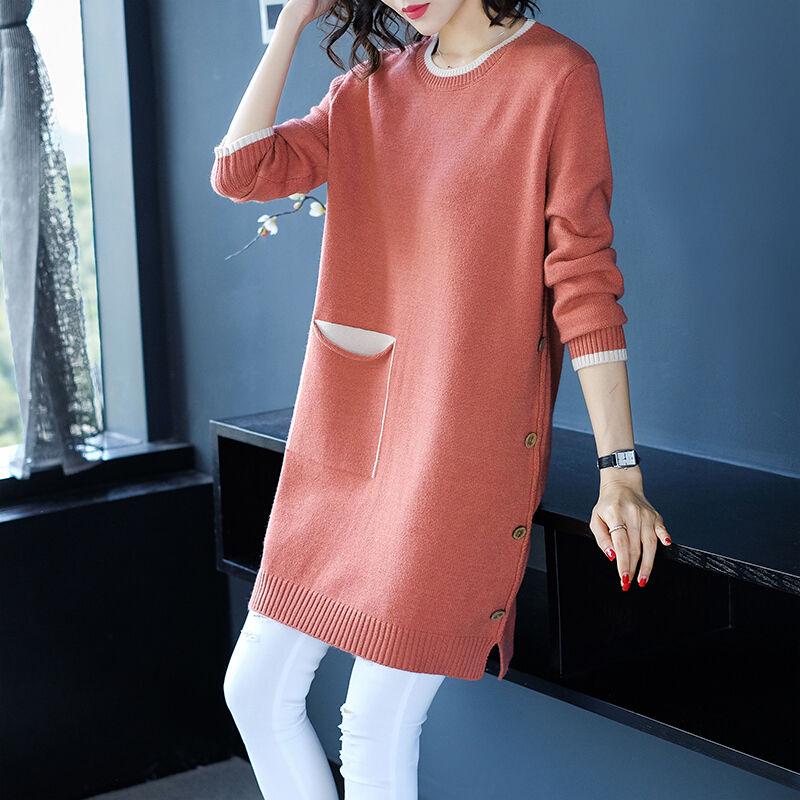 Autumn Winter Women Turtleneck Sweater Dress Thick Warm Female Dresses Ladies Knit Jumper Tops