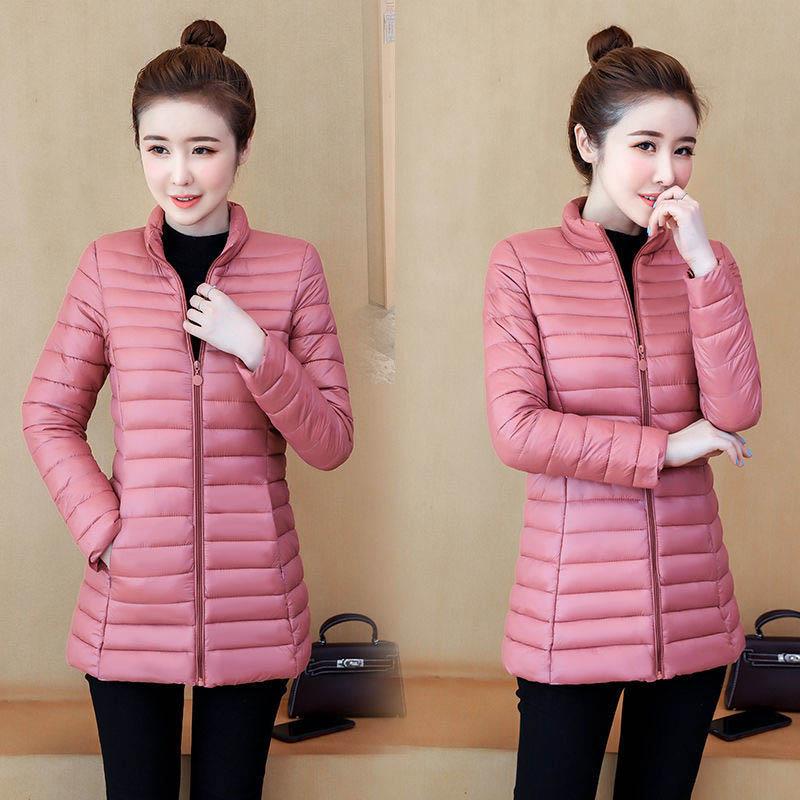 Down Padded Jacket Women's Mid-length Plus Size Mother Wear Padded Jacket Slim Slimming Autumn and Winter Fashion Jacket