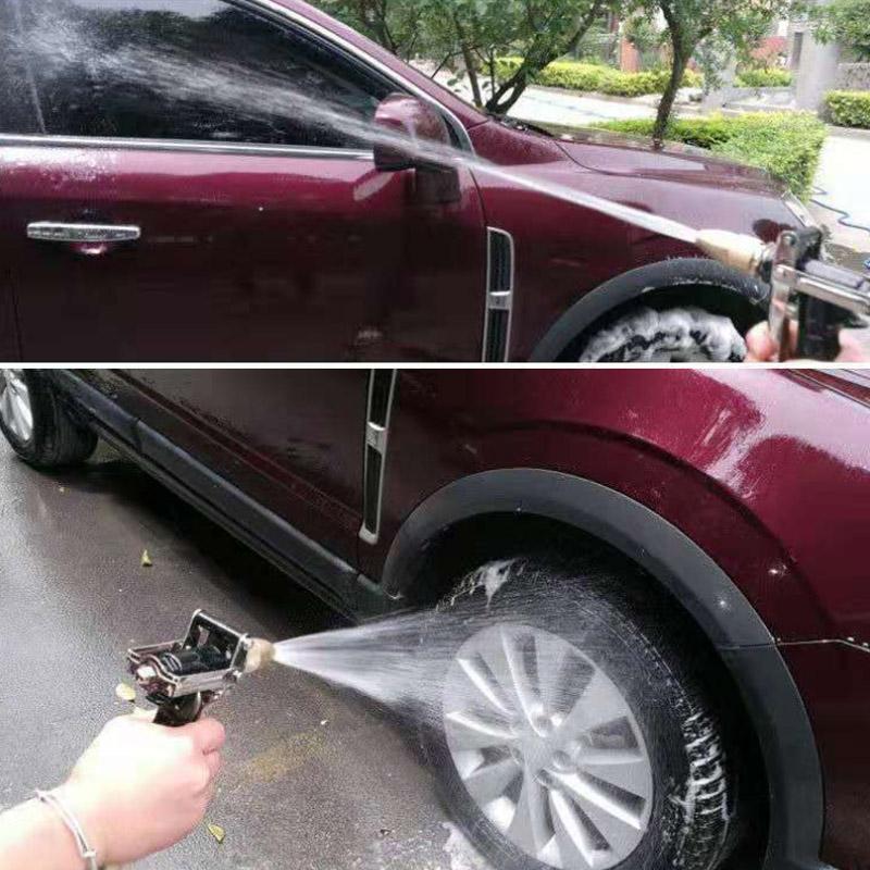 Car Wash Water Gun Household Set High Pressure Watering Brush Car Antifreeze Explosion-proof Soft Hose Auto Supplies Spray Gun Head