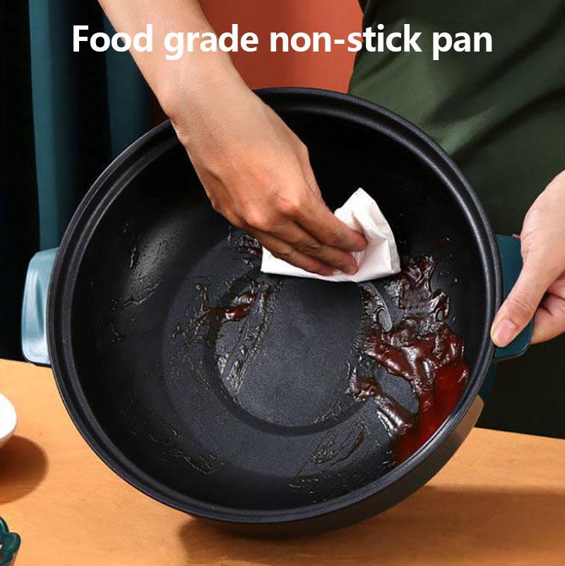 600W Mini Medical Stone Electric Heat Pot Non-stick Cooker Multi-function Electric Skillet Wok Kitchen Supplies