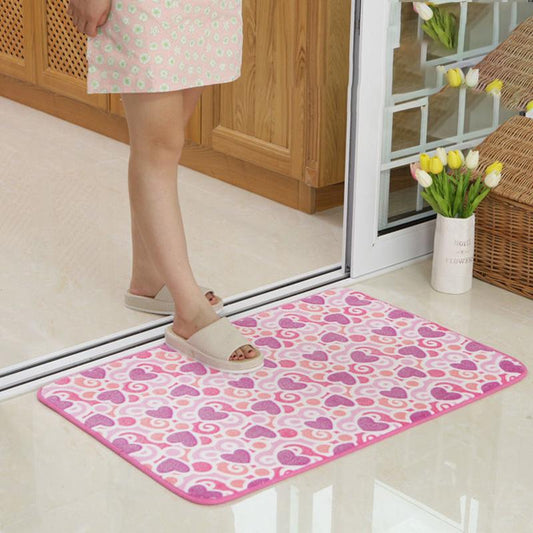 Anti-slip Absorbent Carpet Door Mat Kitchen Hallway Entrance Absorbent Non-slip Floor Mat Bathroom Bathroom Non-slip Foot Mat Bedroom Floor Mat