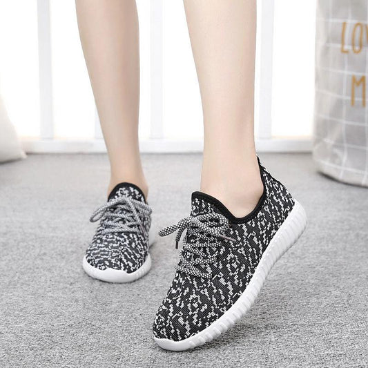 Spring and Summer Walking Shoes All-match Old Beijing Cloth Shoes Women's Single Shoes Sports and Leisure Flat Fashion Non-slip Mother Shoes