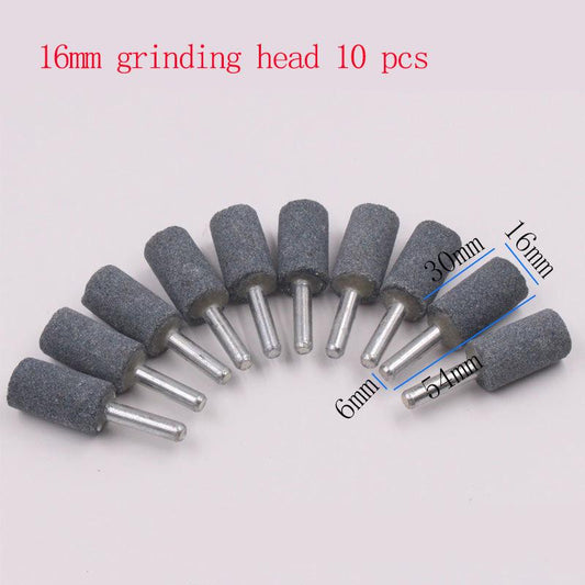 19 Style 5/10 Pcs 6mm Emery Grinding Head Set Grinding Wheel Grinding Head Mini Electric Grinding Grinding Head