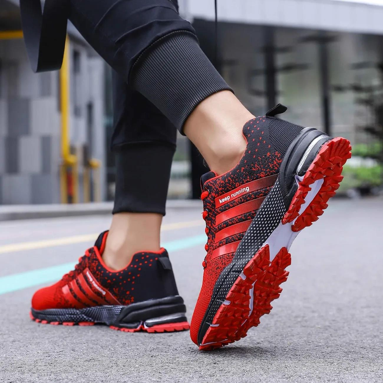 Men Large Size Running Shoes Breathable Outdoor Sports Shoes Lightweight Sneakers for Women Comfortable Athletic Training Footwear