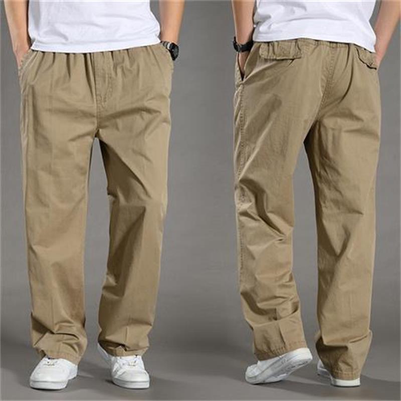 New Wide-leg Pants Multi-pockets Casual Pants Summer Large Size Straight Casual Pants Men's Outdoor Loose Version of Sports Pants