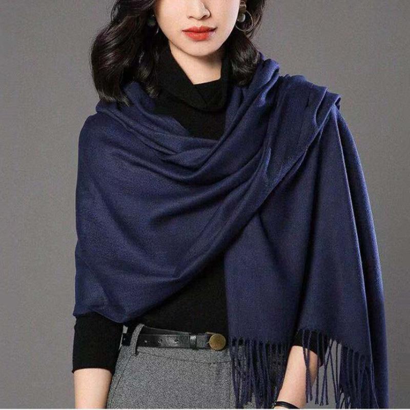 Women Scarf Cashmere Scarves Ladies Shawl Wrap Autumn Winter Pashmina Unisex Female Hijab Headband