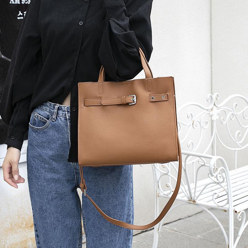 High Quality Genuine Leather Cowhide Handbags For Women Bags Luxury Top-Handle Bags Large Capacity Personality European Style Crossbody Bag