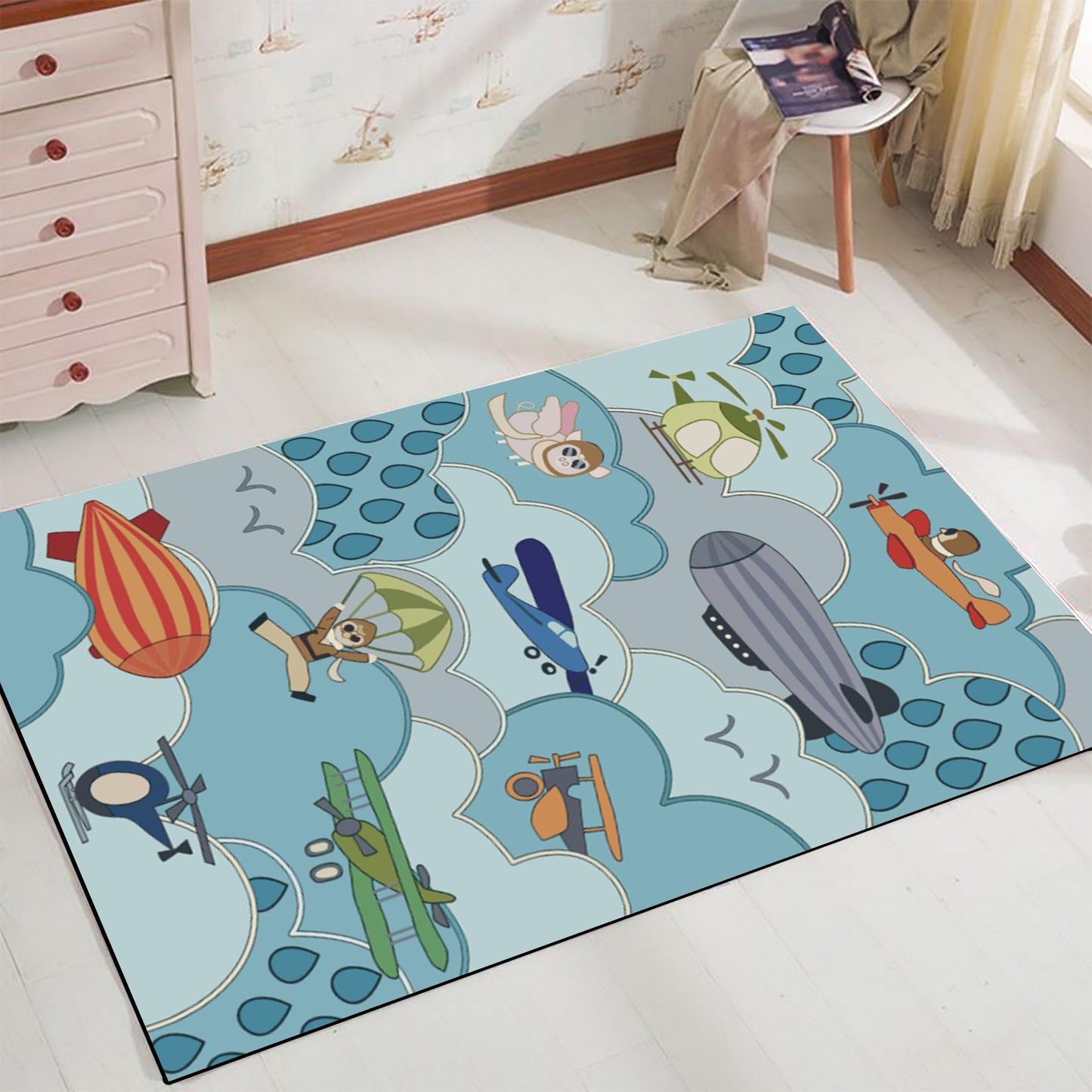 Cartoon cow giraffe carpets Children's Rug Cute Animal Baby Play Mats Kids Crawl Carpets