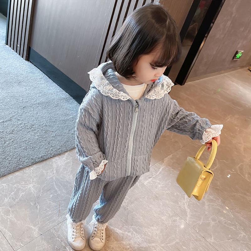 Girls' Sports Suits Spring and Autumn Clothes Children's Casual Suits Baby Girls Korean Two-piece Sets