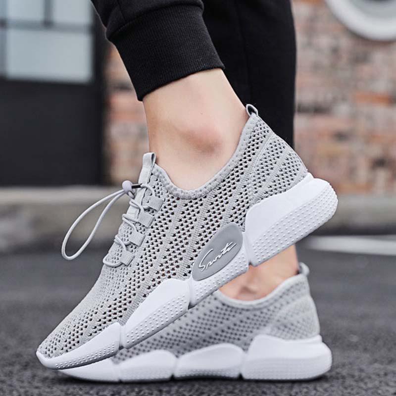 Plus Size 39-44 Summer Men White Mesh Sneakers Breathable Basketball Shoes Women Non-slip Running Shoes Outdoor Travel Shoes