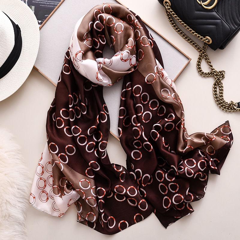 Fashion Chiffon Scarf Print Silk Shawl Scarves Women Accessories