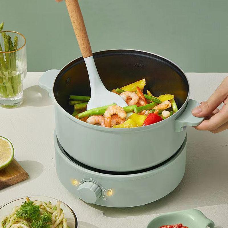 Split Electric Pan Household Steaming and Boiling Electric Pot Noodle Pot Multi-function Electric Boiling Pots and Utensils