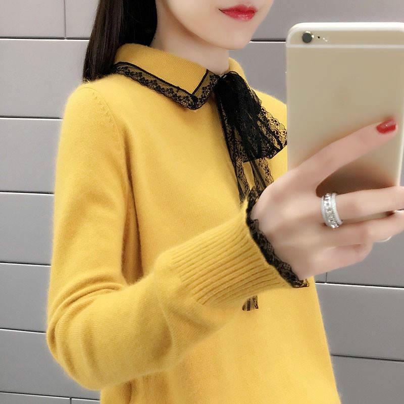 Sweater Women's Pullover Casual Slim Bottoming Sweaters Female Long Sleeve Tops Femme Sweet Jumpers