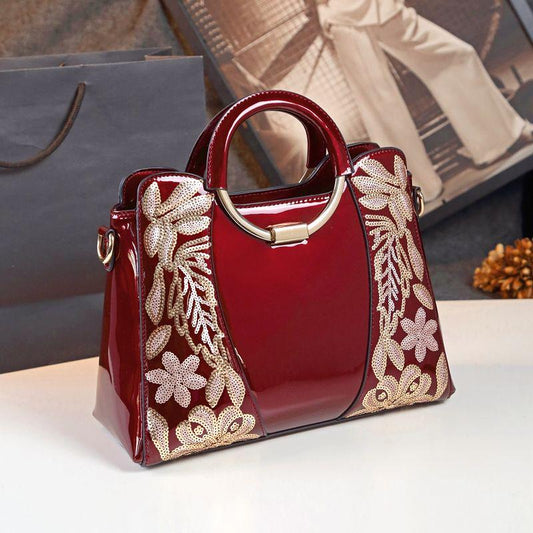 Bright Patent Leather Fashion Bags Ladies Luxury Handbags Casual Shoulder Messenger Bags Tote Bag