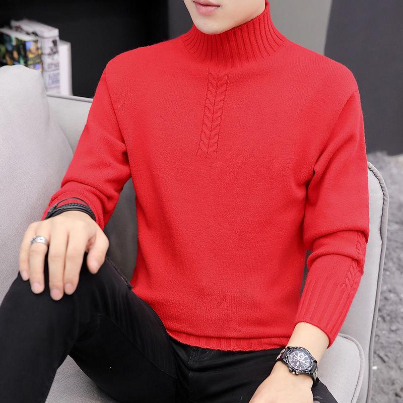 Winter Thick Warm Sweater Men Turtleneck Brand Mens Sweaters Slim Fit Pullover Men Knitwear Male