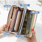 Double Zipper Women Wallets Lady Wristlet Handbags Purses Cards Holder Woman Long Wallet Coin Purse