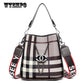 WTEMPO Single Shoulder Diagonal Bag Wild Plaid Handbag Wide Shoulder Strap Female Bag Large Capacity