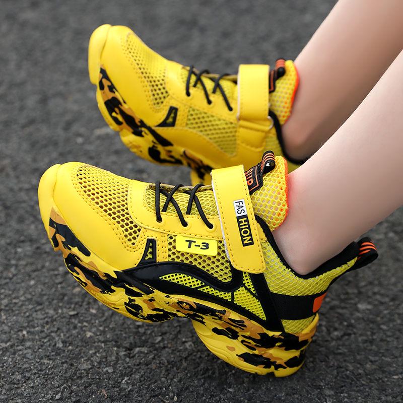 Kids Shoes Children's Shoes Spring Children's Sports Shoes Leather Running Shoes Boys Wear-resistant &comfortable Sneakers