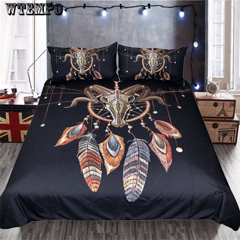 Duvet Cover Fairytale with Sparkling Stars 3D Digital Printing Bedding Sets Black Background