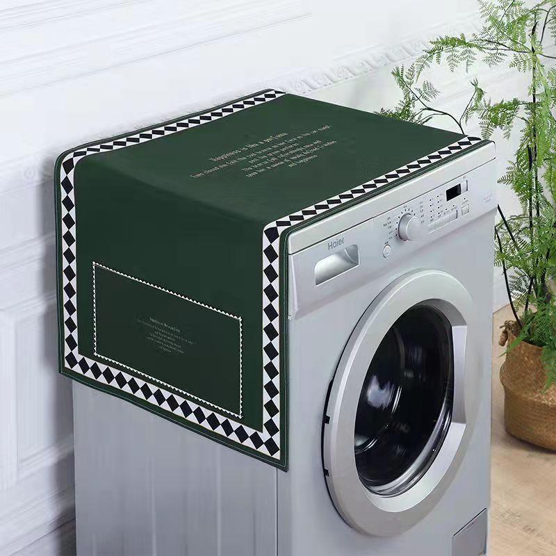 Washing Machine Cover Towel Dust Cloth Cover Waterproof Oil Proof Household Refrigerator Cover Microwave Oven Dust Cover