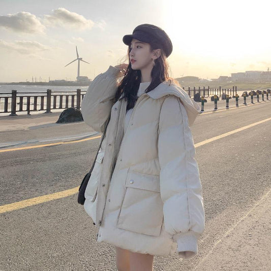 Bread Clothes Korean Style Loose Cotton Clothes Oversize Tide Cotton Clothes Women's Short Winter Thickening