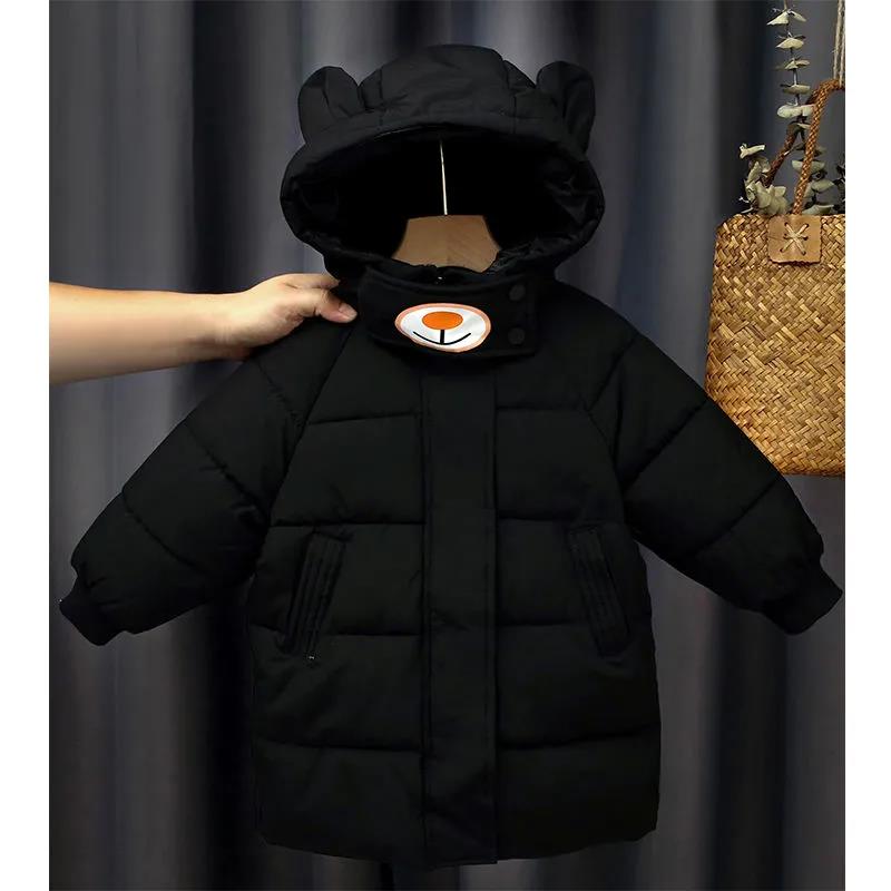 Children's Down Padded Jackets Mid-length Boys' Padded Jackets Girls' Baby Padded Jacket Foreign Fashion Outerwear Winter Children's Clothing