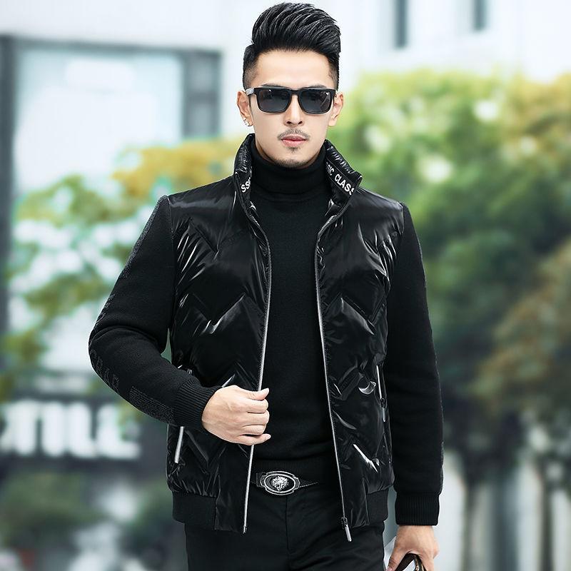 Fashion High-end Down Jacket Men's Down Jacket Short Thick White Duck Down Jacket Winter Trendy Men's Casual Jacket